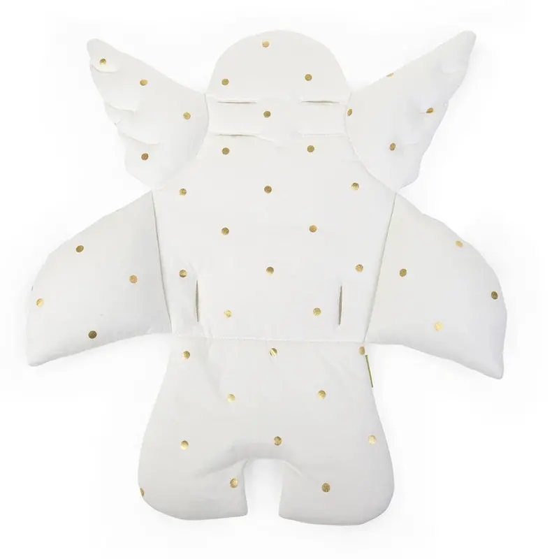Childhome Angel Universal Seat Cushion – Jersey Fabric With Gold Dots 1