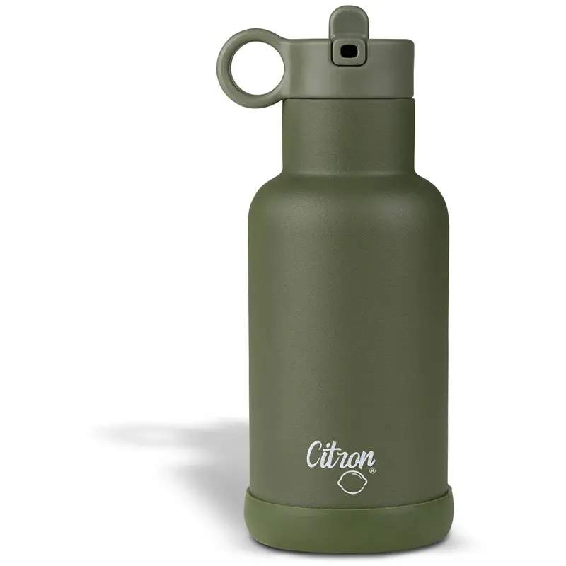 Citron 2022 Olive Green 350Ml Stainless Steel Drink Bottle 1