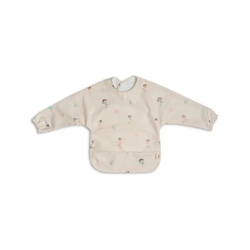 Citron Full-Sleeve Ballerina Baby Bib 1