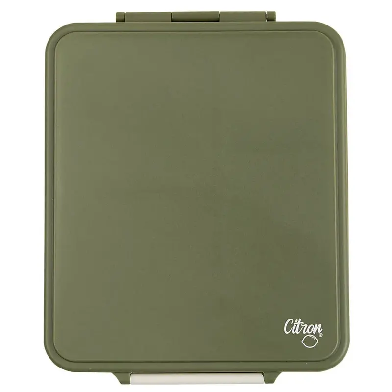 Citron Grand Olive Green Lunchbox 1