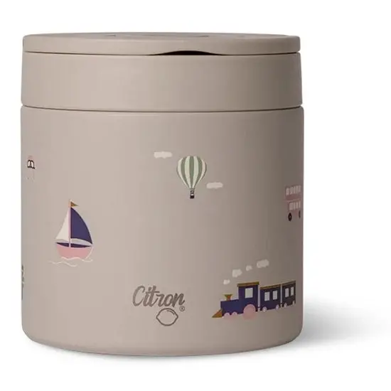 Citron Vehicles 350Ml Stainless Steel Food Jar – Fun-Themed, Temperature-Controlled Container 1