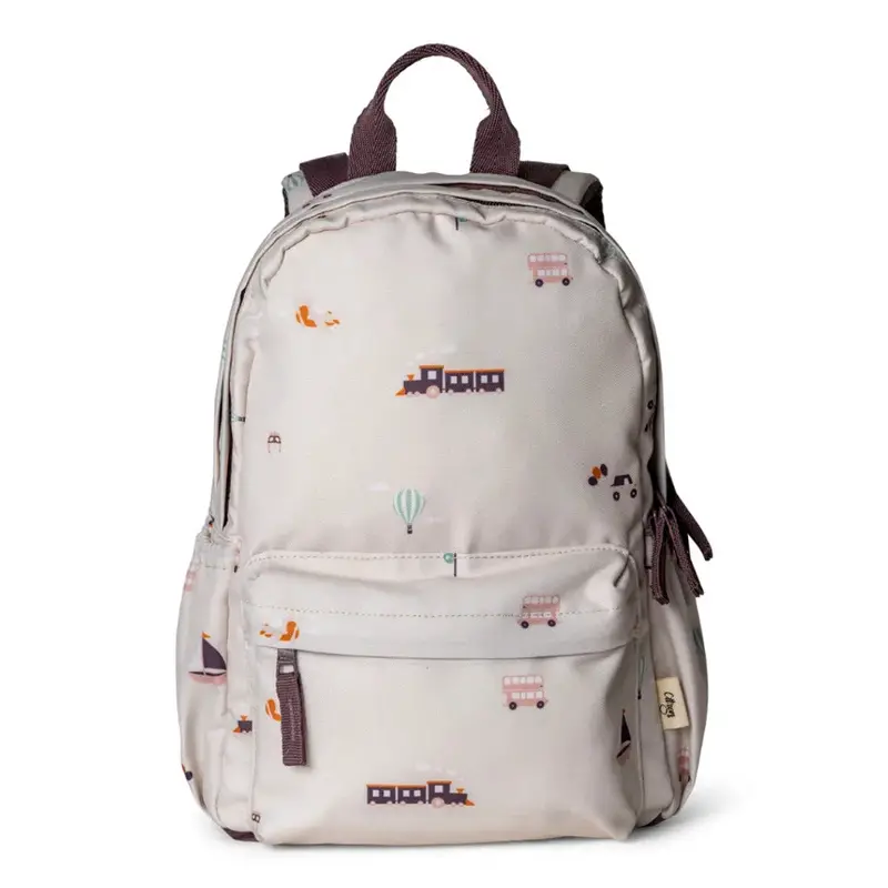 Citron Vehicles-Themed Medium Backpack – Kid-Friendly Design With Roomy Compartments 1