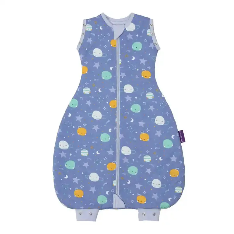 Clevamama 3-In-1 Nighttime Romper – 2.5 Tog Sleep Suit For Babies (Blue, 0–9 Months) 1
