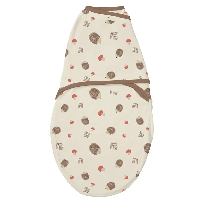 Clevamama Sleep Swaddle – Hedgehog Print, Ergonomic Newborn Wrap 1