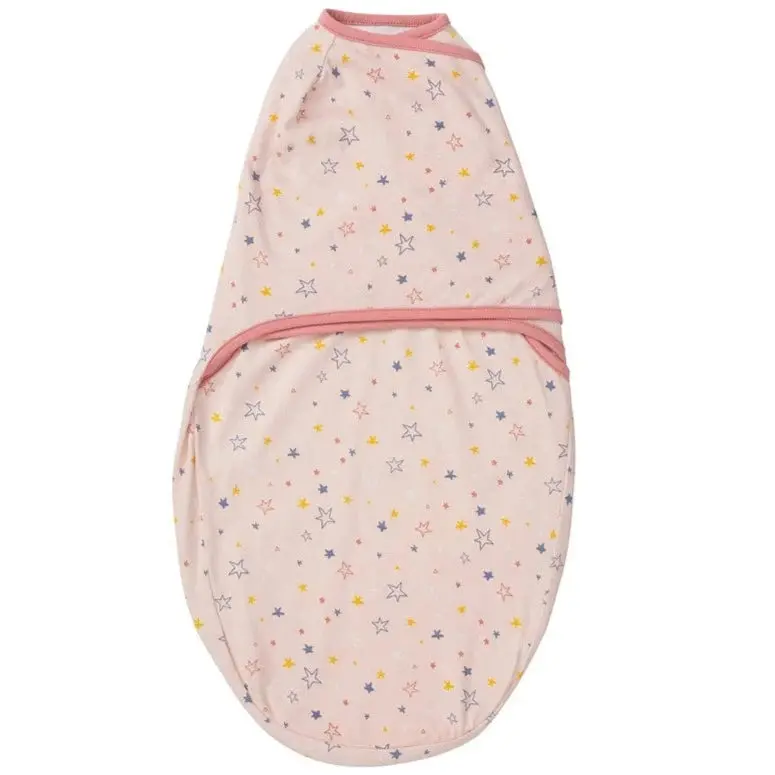 Clevamama Swaddle To Sleep Wrap – Gentle Baby Swaddle (Pink) 1