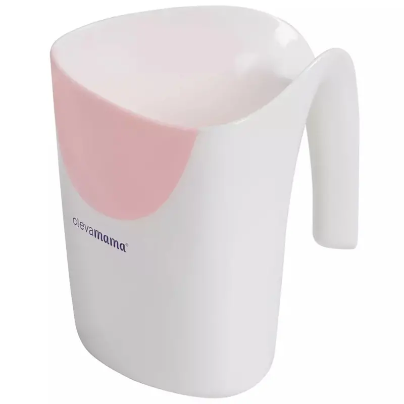 Clevarinse Ergonomic Shampoo Rinse Cup – 500Ml Pink Design 1