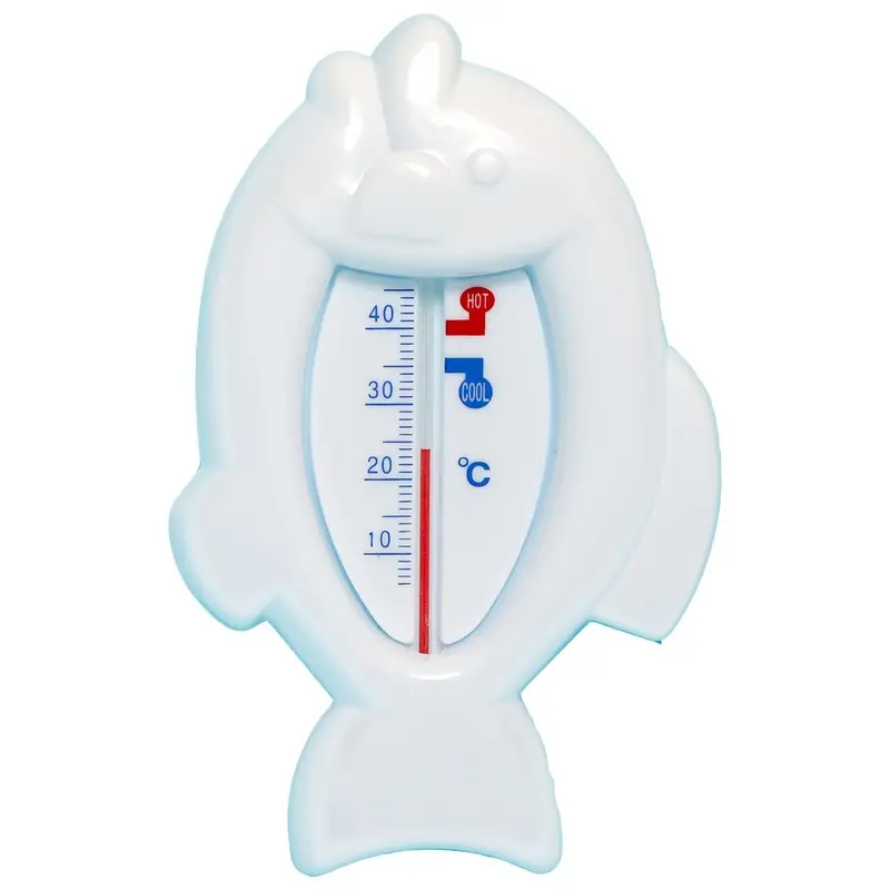 Clippasafe Fish-Shaped Waterproof Bath Thermometer – White 1