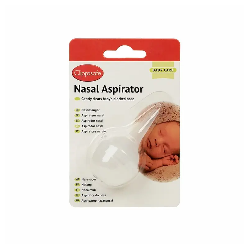 Clippasafe Transparent Nasal Aspirator For Infants 1