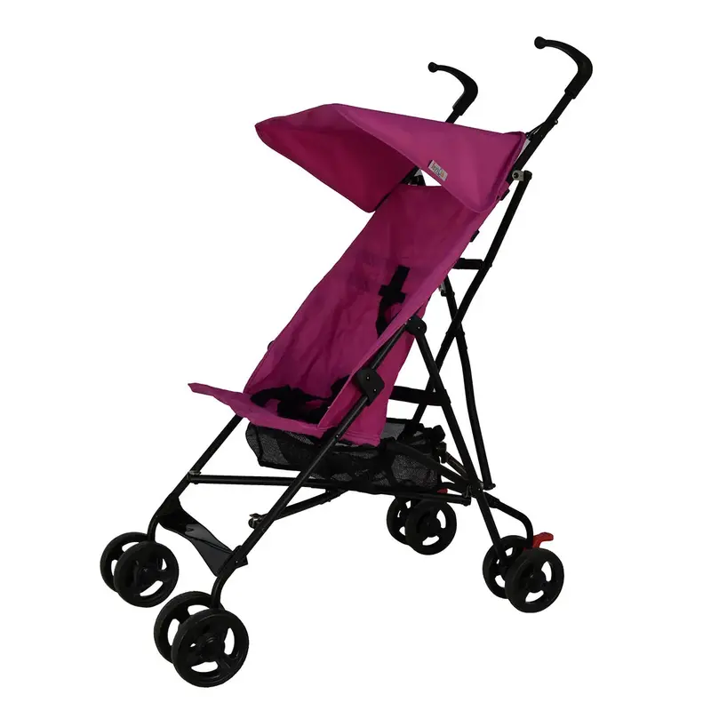 Compact Pink Umbrella Stroller With Canopy – Baby'S Club 1