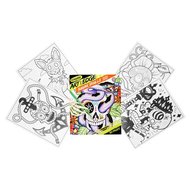 Crayola Art With Edge: Sugar Skulls Coloring Book – Paperback Creative Activity 1