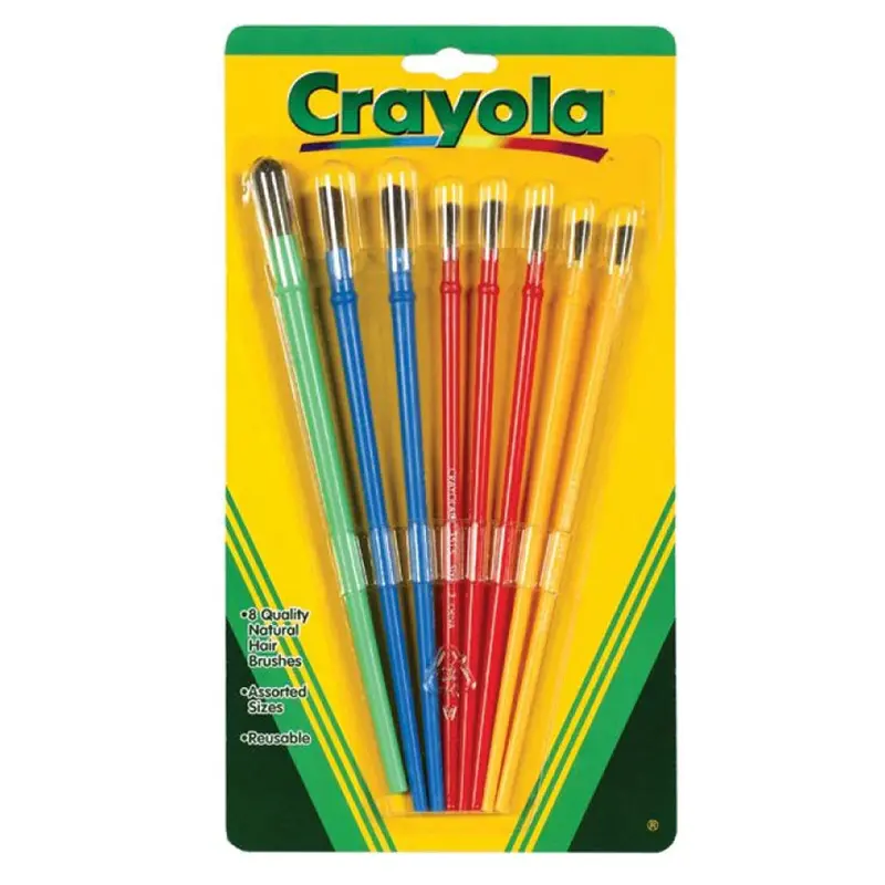 Crayola Assorted Paint Brushes – 8-Piece Set 1