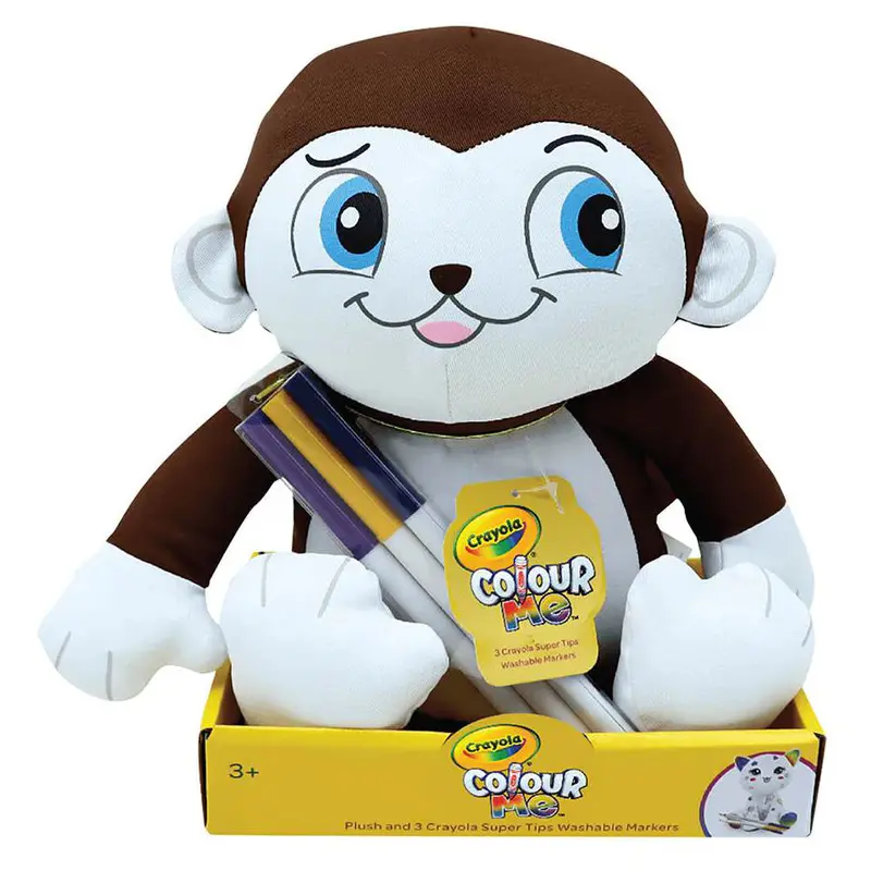 Crayola Color Me Plush Monkey Toy For Creative Coloring 1