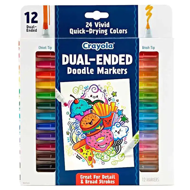 Crayola Dual-Tip Doodle Markers – 12-Pack 1