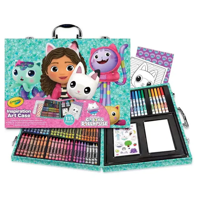 Crayola Gabby’S Dollhouse Art Case – Themed Creative Kit For Preschoolers 1