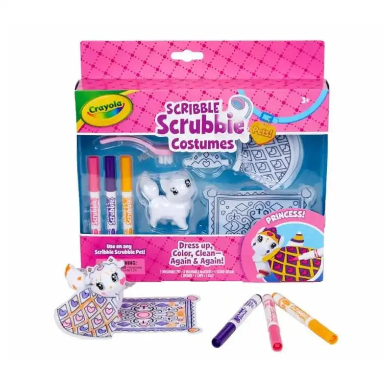 Crayola Scribble Scrubbie Pets – Princess-Themed Washable Figures 1
