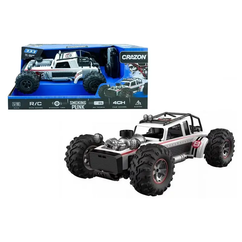 Crazon Smoking Punk 1:12 High-Speed Remote-Control Car – White Model 1