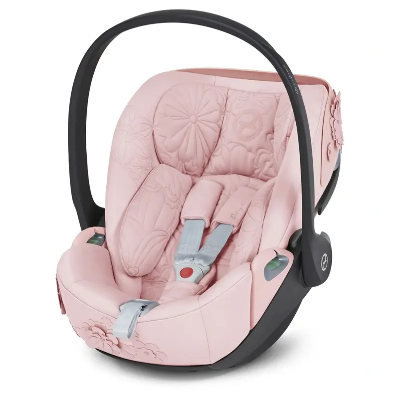 Cybex Cloud Simply Flowers Infant Car Seat In Light Pink 1
