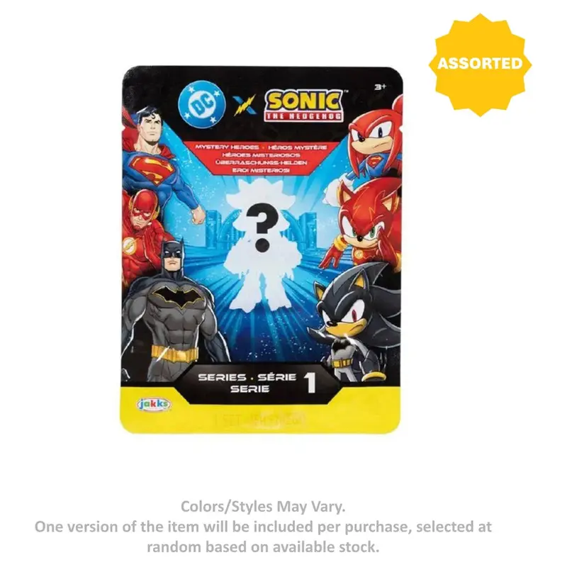 Dc X Sonic The Hedgehog Series 1 Mystery Hero Figures – Assorted 6.5 Cm 1