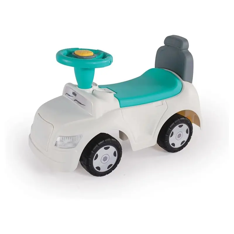 Dolu 2-In-1 Step Car – White And Green Convertible Ride-On 1
