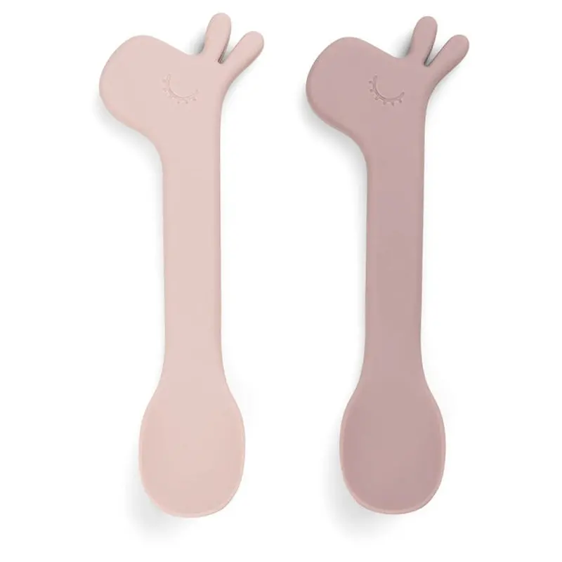 Done By Deer Lalee Powder Silicone Feeding Spoon Set (2-Pack) 1