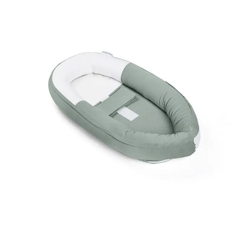 Doomoo Cocoon Baby Nest In Jersey Green – Snug Sleep Support For Newborns 1