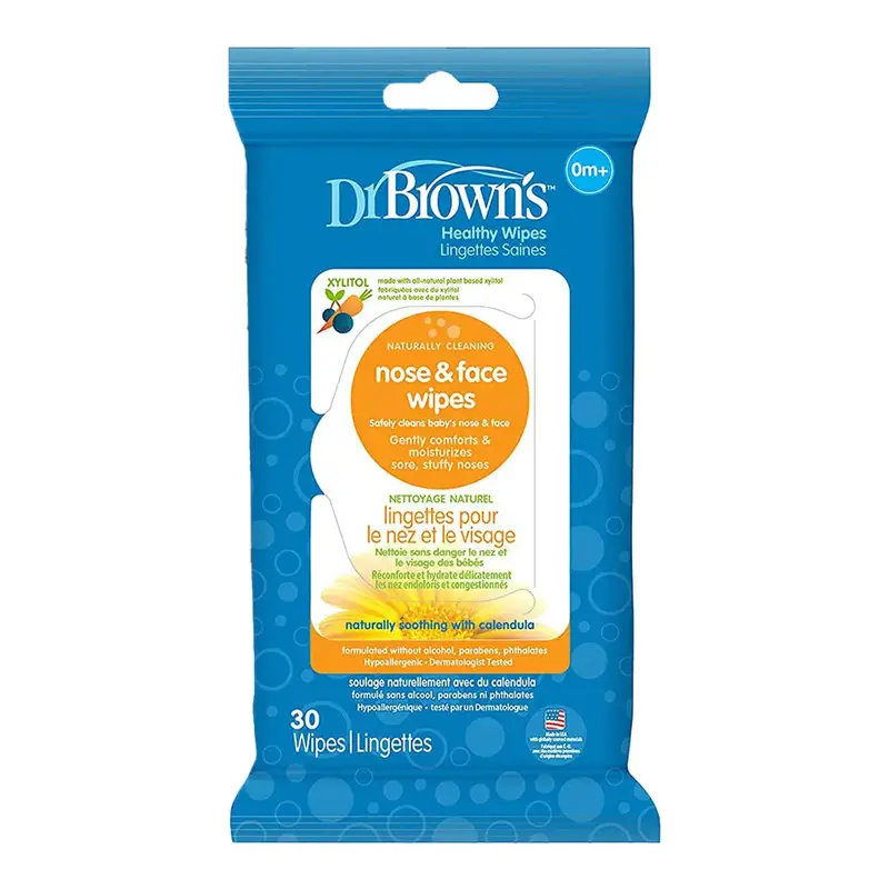 Dr. Brown'S Gentle Nose And Face Wipes For Infants – 30 Count 1
