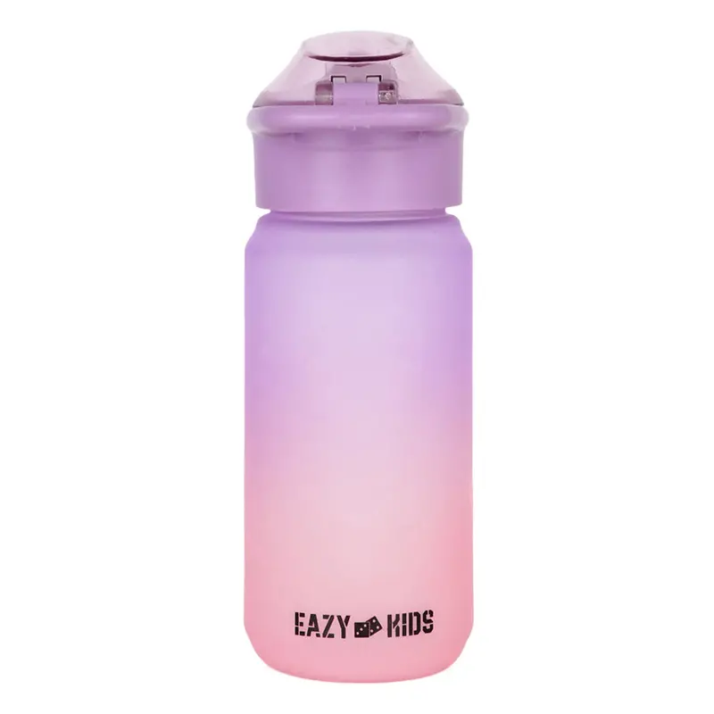 Eazy Kids 500Ml Leak-Resistant Water Bottle With Ergonomic Handle (Purple) 1