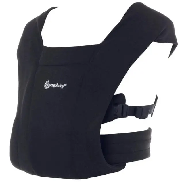 Ergobaby Embrace Baby Carrier – Slim-Fit Pure Black Wraparound Carrier 1