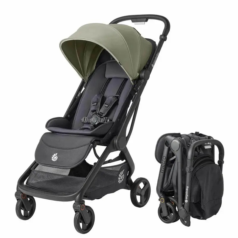 Ergobaby Metro 3 Lightweight Stroller – Soft Olive Colorway 1