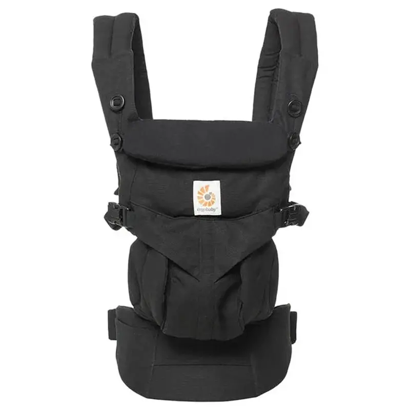 Ergobaby Omni 360 All-Position Baby Carrier – Pure Black, 360° Rotation Support 1