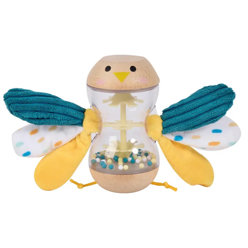 Eurekakids Cucu Bird Rainmaker Rattle – Sensory Shaker Toy For Babies 1