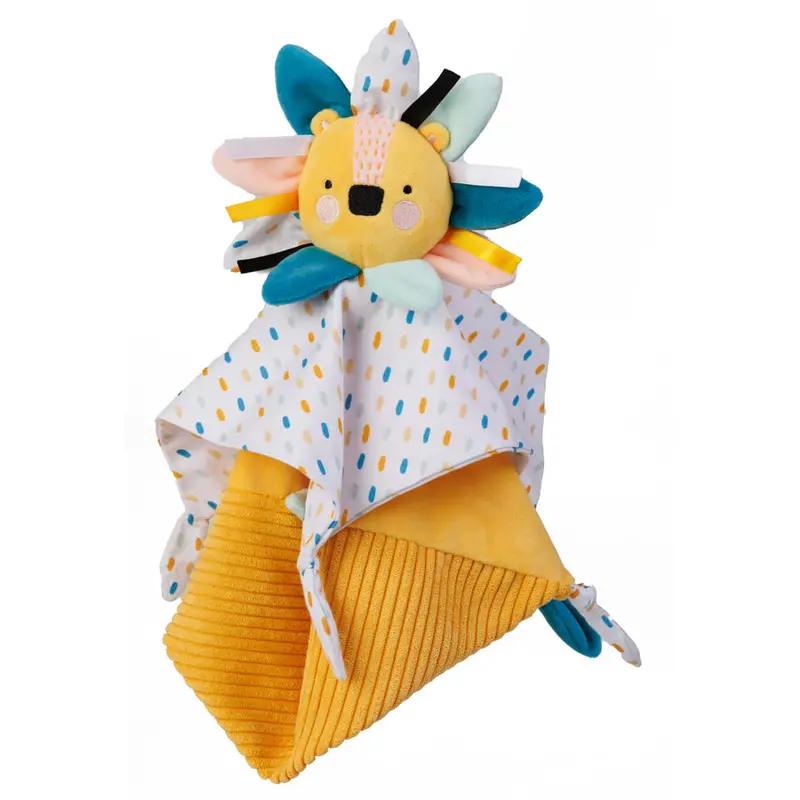 Eurekakids Cucu Lion Baby Comfort Blanket – Soft Cuddle Cloth For Infants 1