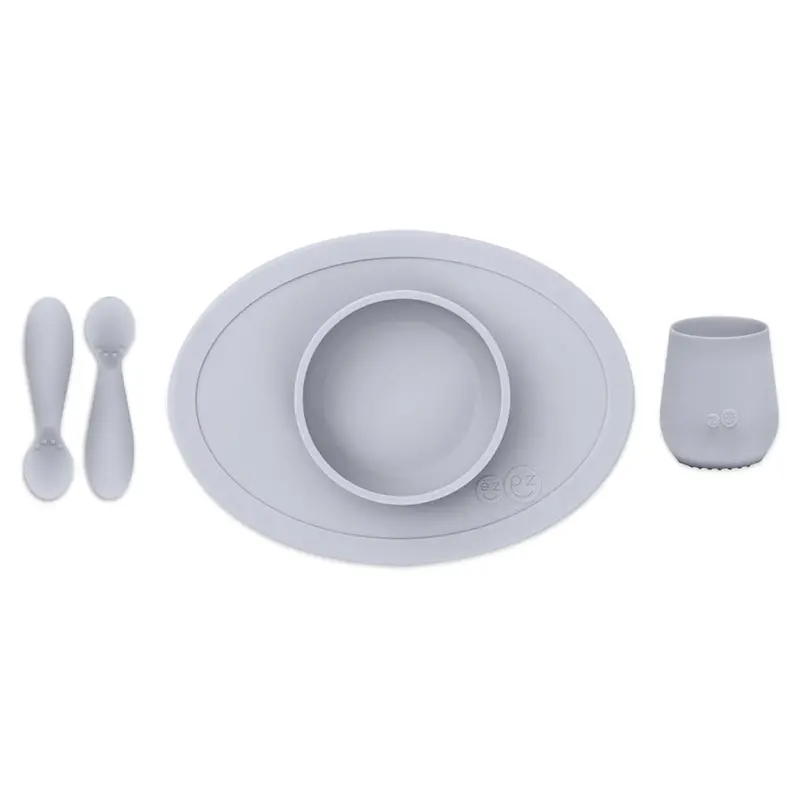 Ezpz First Food Set – Pewter Shade 1