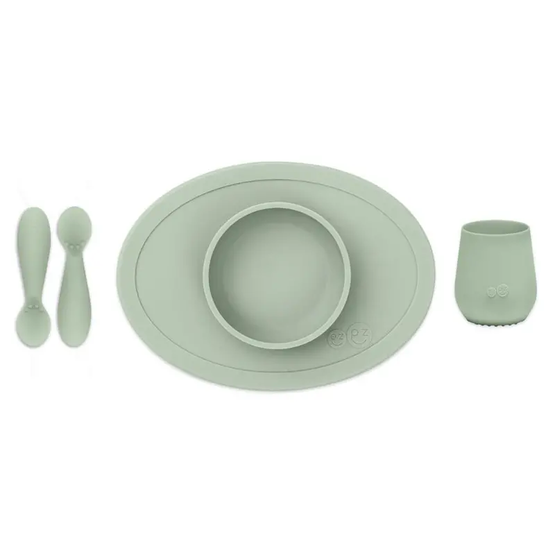 Ezpz First Food Set – Sage Colorway 1