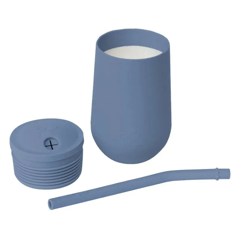 Ezpz Happy Cup & Straw System – Indigo Colorway 1