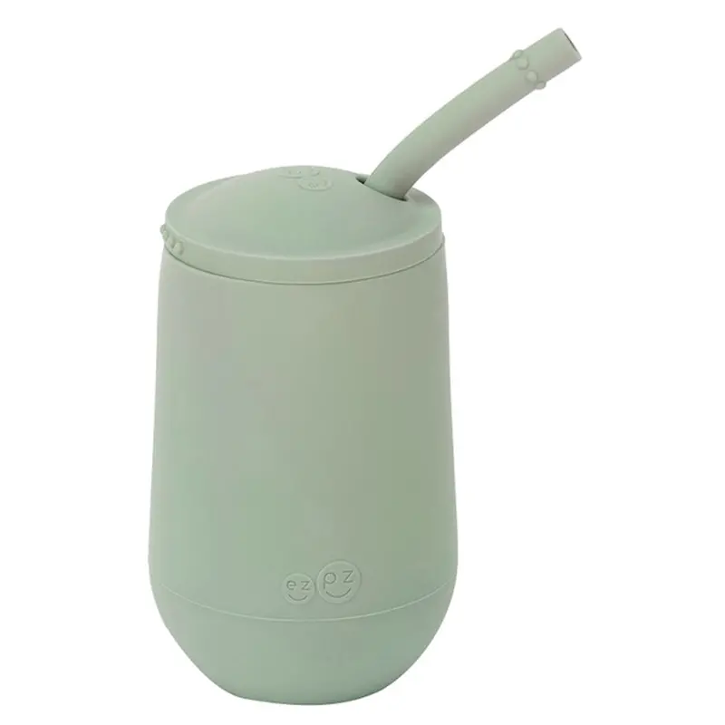 Ezpz Happy Cup & Straw System – Sage Colorway 1