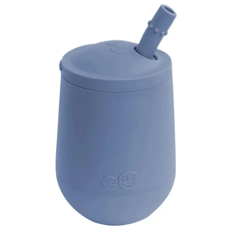 Ezpz Indigo Mini Cup & Straw Starter Kit 1