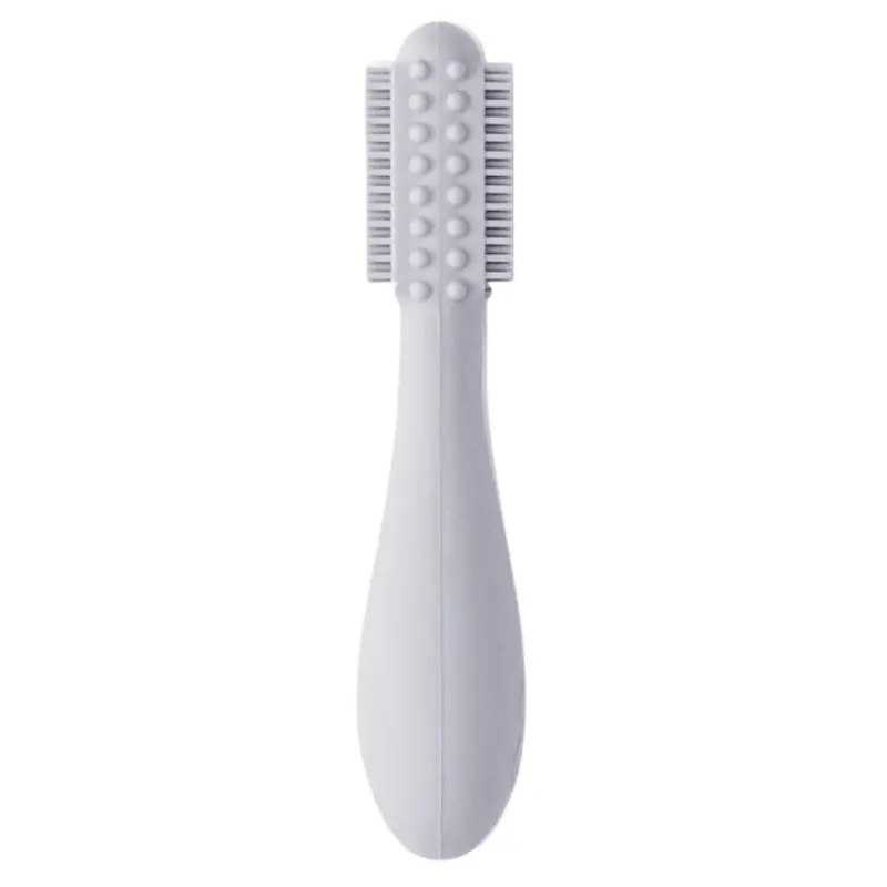 Ezpz Pewter Baby-Led Toothbrush For Early Oral Care 1
