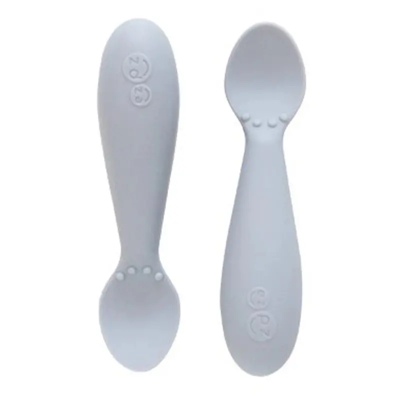 Ezpz Tiny Spoon Set – 2-Pack In Pewter Finish 1