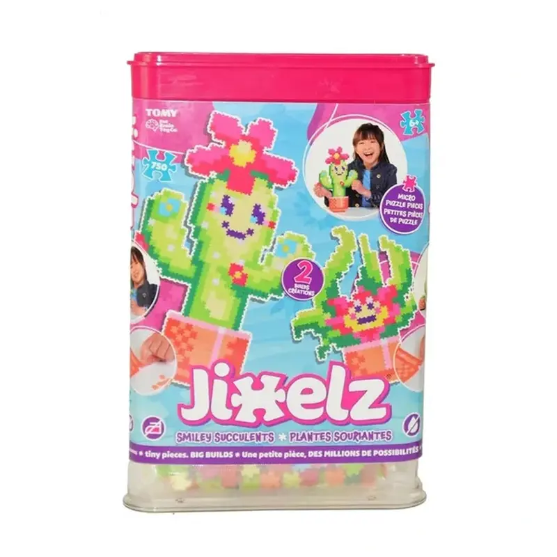 Fat Brain Toys Jixelz Smiling Plants Mosaic Kit – 750-Piece Creative Tile Art Set For Children 1