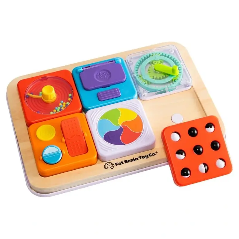 Fat Brain Toys Playtab Sensory Panel Set – 3-Module Activity Station 1