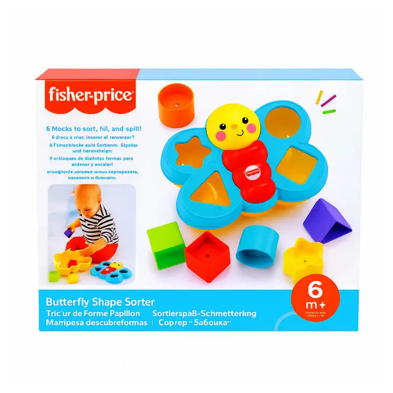 Fisher-Price Butterfly Shape Sorter – First Learning Toy For Babies 1