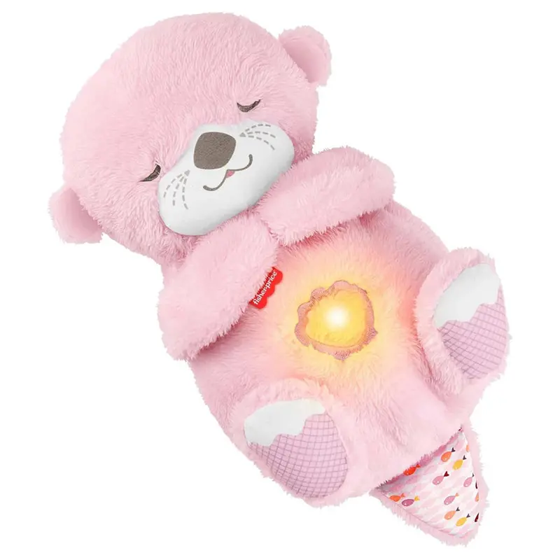 Fisher-Price Soothe ‘N Snuggle Otter Interactive Baby Plush (Pink, 15 X 33.5 Cm) 1