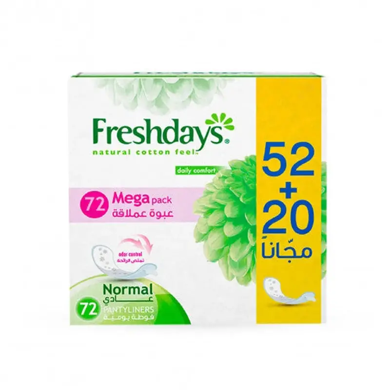 Freshdays Daily Liners For Normal Flow – 72 Count 1