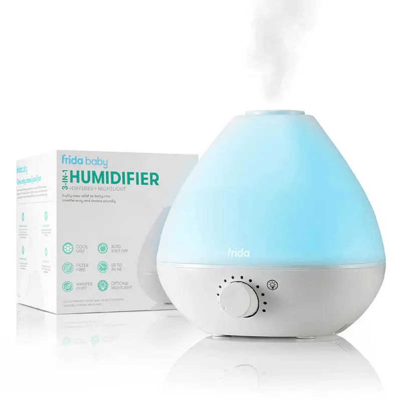 Frida Baby Breathfrida 3-In-1 Humidifier, Essential Oil Diffuser & Nightlight 1