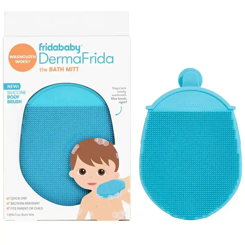 Frida Baby Dermafrida Silicone Bath Mitt & Body Brush 1