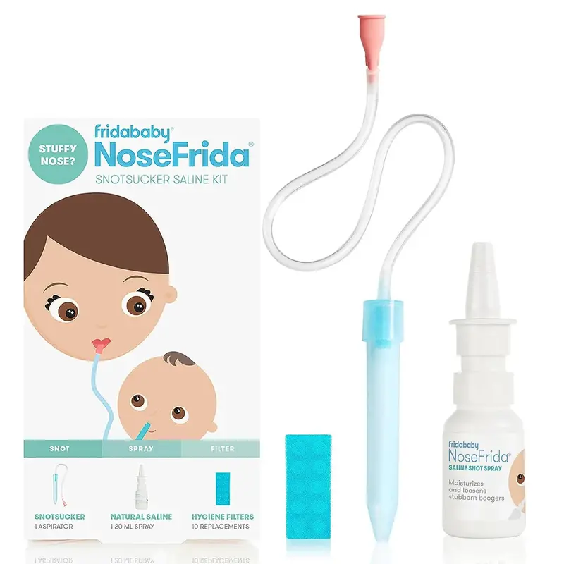 Frida Baby Saline Nasal Care Kit – Includes Snotsucker & Solution 1