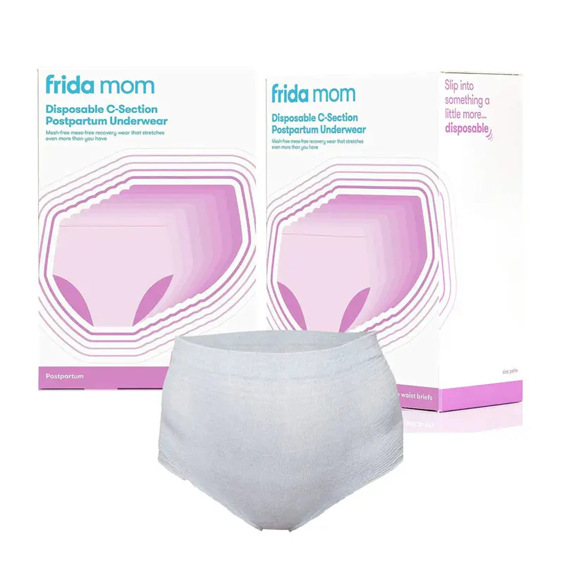 Frida Mom High-Waist C-Section Recovery Underwear – Disposable Postpartum Briefs (8-Pack, 2 Sets) 1