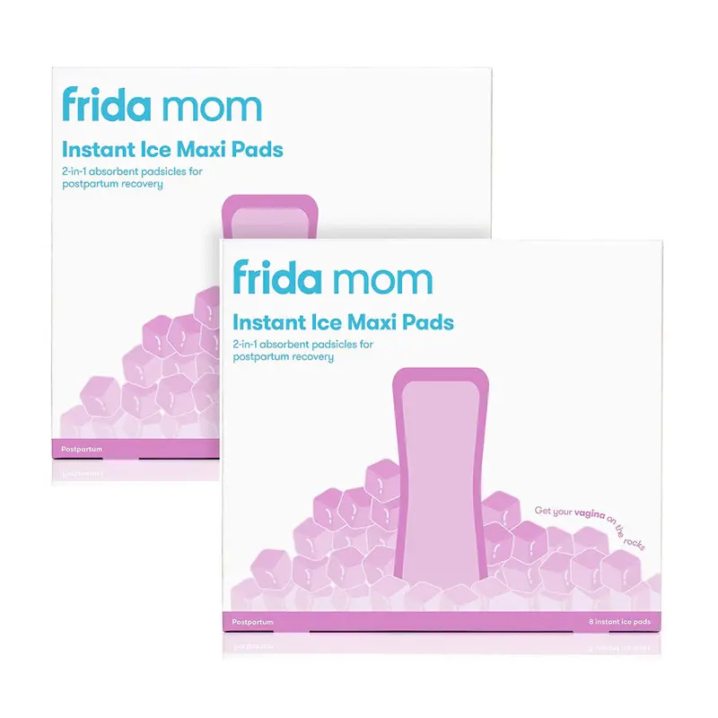 Frida Mom Instant Ice Maxi Cooling Pads – Soothing Postpartum Cold Therapy Pads (8 Count, 2 Packs) 1