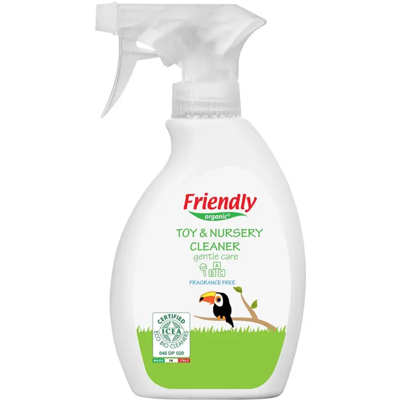 Friendly Organic Fragrance-Free Toy & Nursery Cleaner – 250 Ml, Clear Formula 1